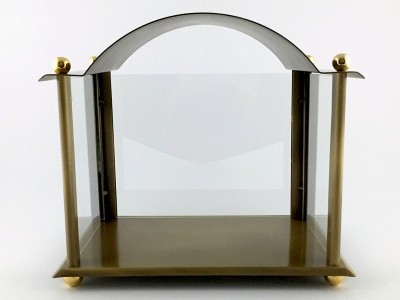 Kerzenhaus edles Schmiedebronze groß