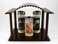 Kerzenhaus braun beschichtet groß Kerzenhaus braun beschichtet groß