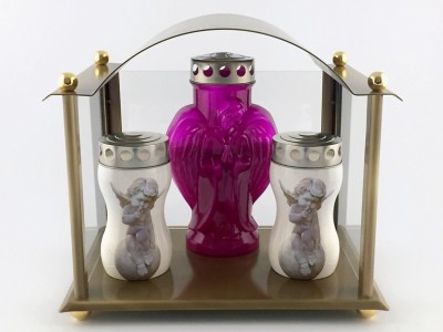 Kerzenhaus edles Schmiedebronze groß