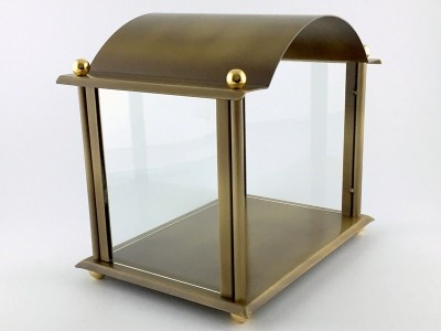 Kerzenhaus edles Schmiedebronze groß